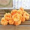 12PCS Artificial Chrysanthemum Flowers – Orange Faux Ball Mum Flowers, Silk Pom Pom Floral Stems for Fall Wedding Bouquets, Farmhouse Home, Kitchen, Table Centerpieces & Autumn Decorations
